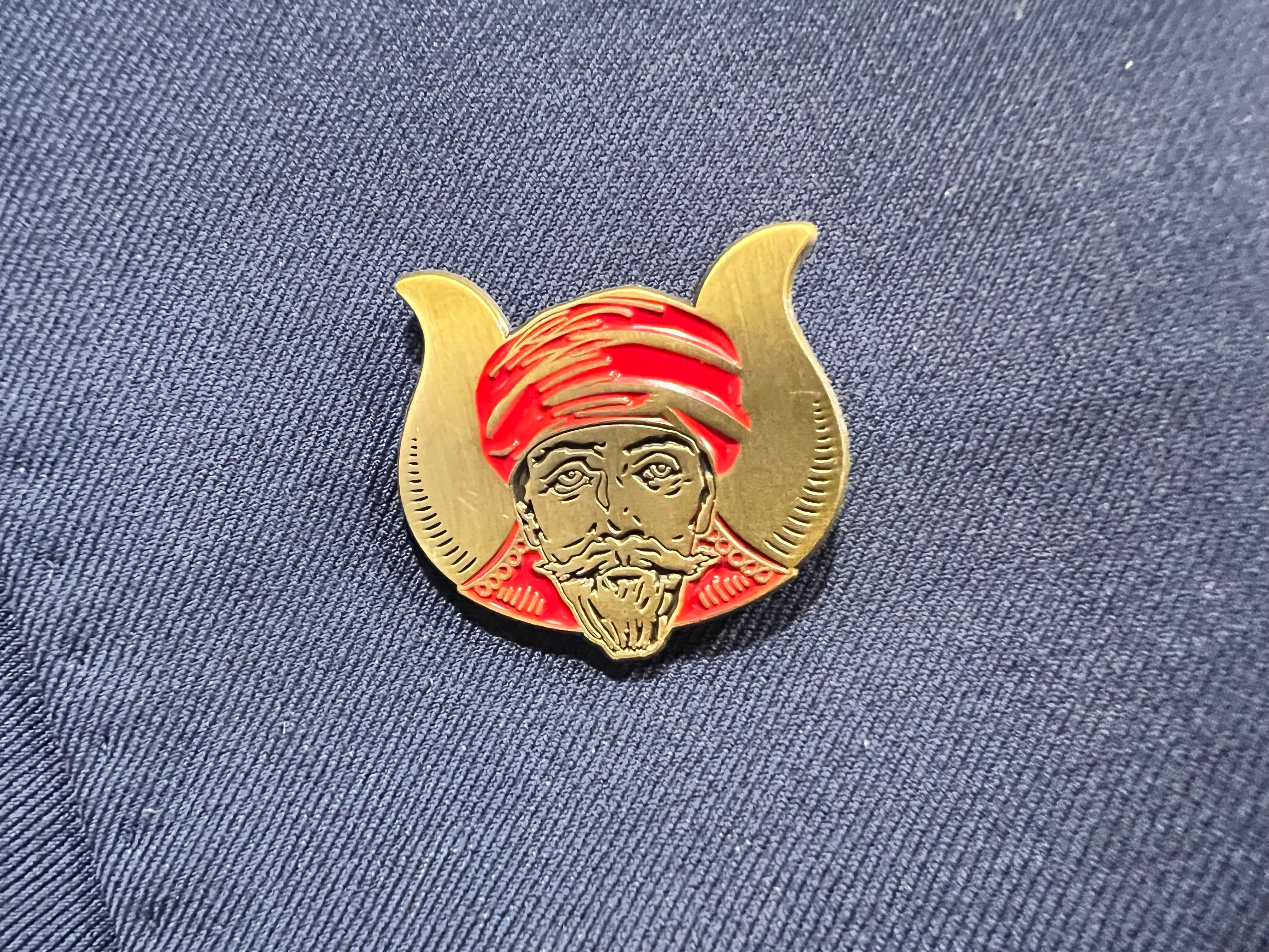 Red Mokanna Lapel Pin San Antonio Hat Company